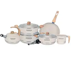 GENERICO - JUEGO DE OLLAS BRIKENIA BR-661MCE-NB DE 10 PZAS.