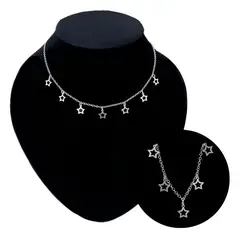 GENERICO - Collar Mujer Estrellas Joya Regalo Mamá Plata Ley 925