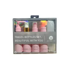 GENERICO - Set de 5 Frascos Pulverizador Contenedor de Aseo para Viaje