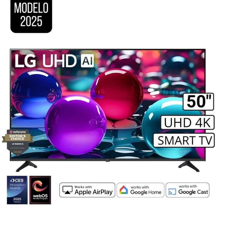TELEVISOR 50" 50UA7300PSB UHD 4K THINQ AI 2025