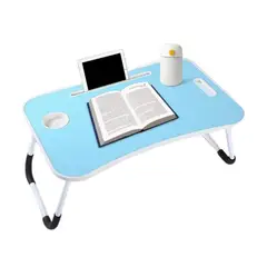 GENERICO - Mesa Para Laptop Plegable Portatil Soporte Multifuncional Celeste