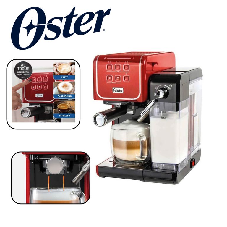 Cafetera PrimaLatte Touch BVSTEM6801R Rojo