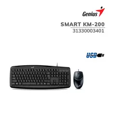 GENIUS - Kit Teclado + Mouse smart KM-200 USB Multimedia