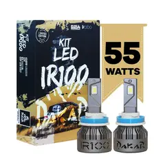 KOBO - Kit Focos Iron Led Irx Original H11 Altas Bajas Neblineros