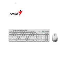 GENIUS - Kit Teclado + Mouse Inalámbrico SLIMSTAR 8230 Bluetooth White