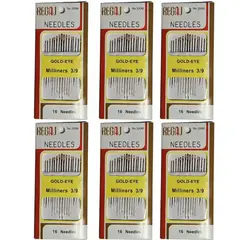 GENERICO - Aguja De Mano, Aguja para Bordado Costura Por 6 Blíster