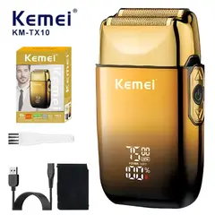 KEMEI - Máquina Afeitadora Profesional Shaver Inalámbrica Recargable