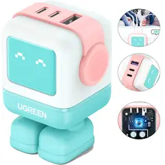 UGREEN - Cargador Rápido GaN 65W Robot Uno RG
