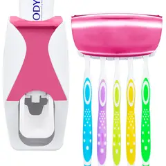 GENERICO - Dispensador automático de cepillos de dientes ROSA