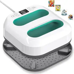 GENERICO - Plancha Prensa De Calor Polos Bolsas Gorras Zapatillas 23x23