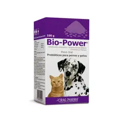 Dragpharma - Bio-Power Probióticos para Perros y Gatos Polvo Oral 100 gr