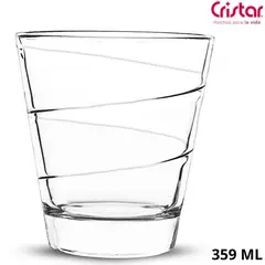 CRISTAR - Vaso Spiral Rocks 0616Al-