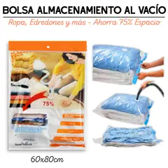 GENERICO - Bolsa de Almacenamiento al Vacío 60x80 cm para Ropa Edredones y Más