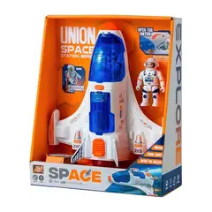 GENERICO - Juguete Cohete Espacial con Astronauta
