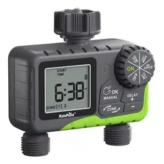 QUICK - Programador Riego Automatico Controlador Digital 2 Zonas
