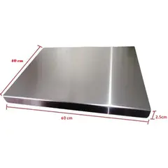 GENERICO - Tabla de picar en Acero inoxidable 60x40cm