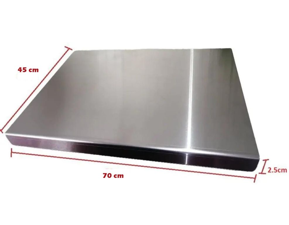 Tabla de picar en Acero inoxidable Grande 70x45cm