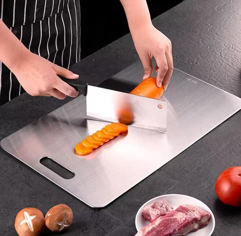 Tabla de picar en Acero inoxidable 38x30 cm