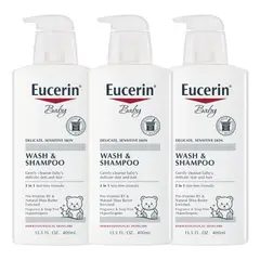 EUCERIN - Baby Wash And Shampoo Pack x3