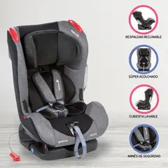 SAFETY 1ST - Silla de Auto para Bebé »RECLINE NEW» Grey Denim