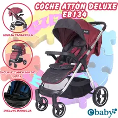 EBABY - COCHE DE PASEO ATTON DELUXE EB134 ROJO
