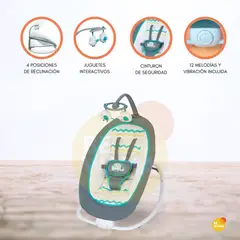 INFANTI - Silla Nido Vibradora Plegable «SEDIA» Green