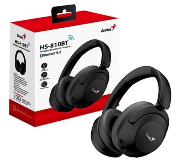 Audífono Bluetooth HS-810BT 40MM PLEGABLE BLACK