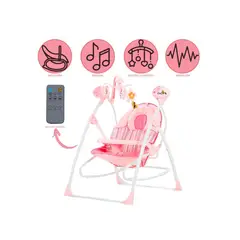 CUZKA - Silla Mecedora Columpio Para Bebés «MARIBEL» Pink