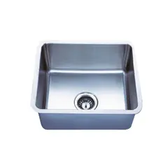 XM - Lavadero de Acero Inoxidable 39x44 cm 1 Poza