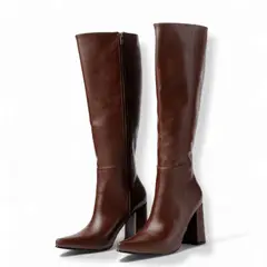LB LIBBY CALZADOS Y ACCESORIOS - BOTAS PARA MUJER EN PUNTA TACO 9 COLOR MARRÓN