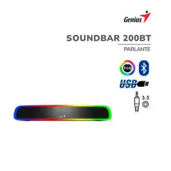 GENIUS - Parlante Bluetooth SOUNDBAR 200BT RGB BLACK