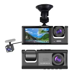 GENERICO - Camara DVR Dashcam 3 camaras - grabadora 1080p - 12v