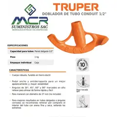 TRUPER - DOBLADOR DE TUBO CONDUIT 3 /4