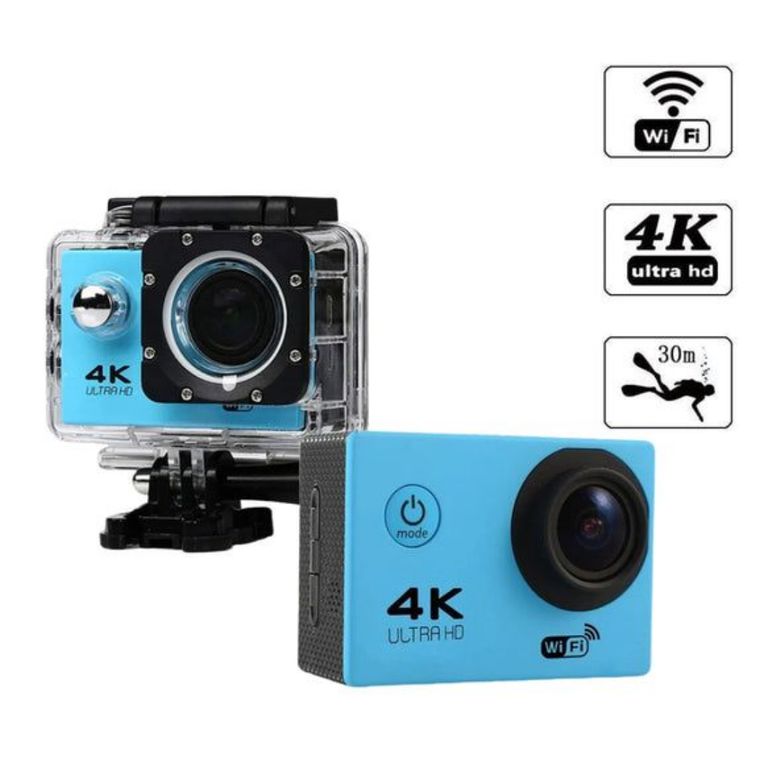 MINI CÁMARA DEPORTIVA 4K HD WIFI IMPERMEABLE HASTA 30M