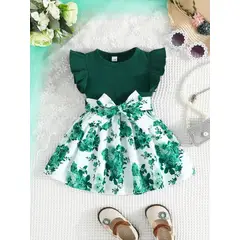 GENERICO - Vestido con estampado floral para niña