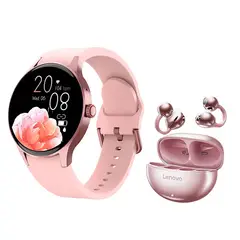 LENOVO - TA140 Audífonos-Rosa y Y80 P Reloj inteligente