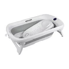 CARESTINO - Bañera Plegable con Soporte Amalfi 50L Gris