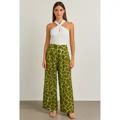 AMA OUTFITTERS - PALAZO CON ESTAMPADO DOLCE