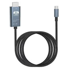 OEM - Cable Tipo C a HDMI 8K 60Hz Trenzado Android Mac Windows 2 Metros
