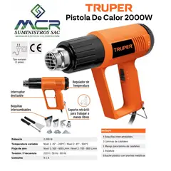 TRUPER - PISTOLA DE CALOR DE 1800W 230V