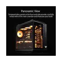 ASUS - CASE TUF GAMING GT502 NEGRO ATX USB 3 FILTRA POLVO SIN FUENTE