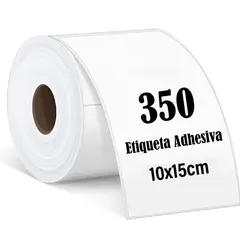 GENERICO - Rollo 350 Etiquetas Termica Adhesiva 10x15cm