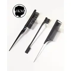 GENERICO - Kit Peine Cepillo Pulidor Para Peinar Cabello en Negro