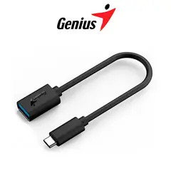 GENIUS - Adaptador ACC-C2AC USB-C A USB-A 21CM BLACK