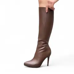 GENERICO - Bota Mujer Aguja Taco 9 Leona 1299 5C-95 Color Marron