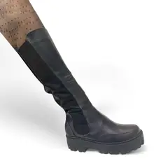 GENERICO - Bota Mujer Refuerzo Talon 1299 5C-75 Color Negro