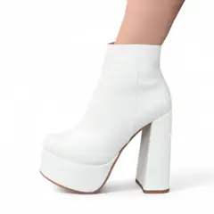 GENERICO - Botin Mujer Taco 15 Fiesta 1299 5C-75 Color Blanco