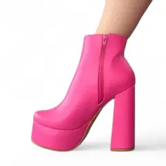 GENERICO - Botin Mujer Taco 15 Fiesta 1299 5C-75 Color Fucsia