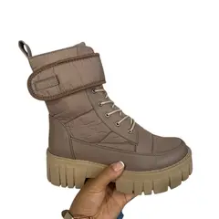 GENERICO - Botin Mujer Termico Acolchado 1299 5C-55 Color Beige