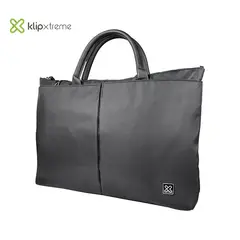 KLIPXTREME - Bolso Amalfi 15.6 Laptop con cierre negro - KLB-450BK